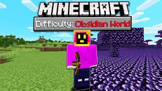 Can You Beat Minecraft In An Obsidian Only World?