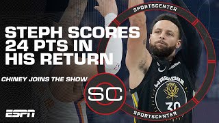 How Steph Curry fit in with the Warriors in his return | SportsCenter