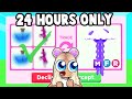 Trading from POTIONS to MEGA JELLYFISH in 24 HOURS! (Adopt Me)