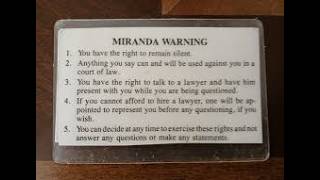 The Story Of Miranda Rights