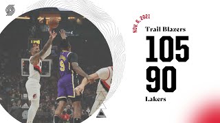 Trail Blazers 105, Lakers 90 | Game Highlights | Nov 6, 2021