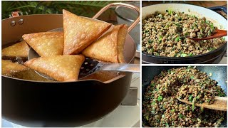 How to make two fillings for samosa with the secret of crunch