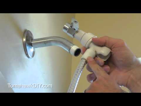 How to Install a Hose Shower Head (Sprayer) How to Install a Hose Shower Head (Sprayer)