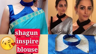 DIY How to Make designer collar Blouse Shagun YHM Inspired || Anita hassanandani blouse design