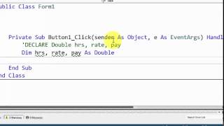 Visual Basic - Assignment 3 Gross Pay - Visual Basic