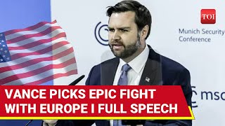 'New Sheriff In Town': JD Vance' 18-Min Speech That Rocked Europe I Silence In Hall, Uproar After