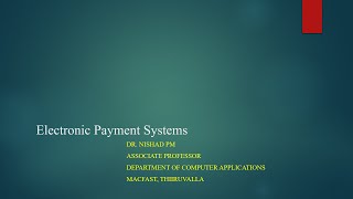 Electronic payment systems & Token Based Payment system - Malayalam