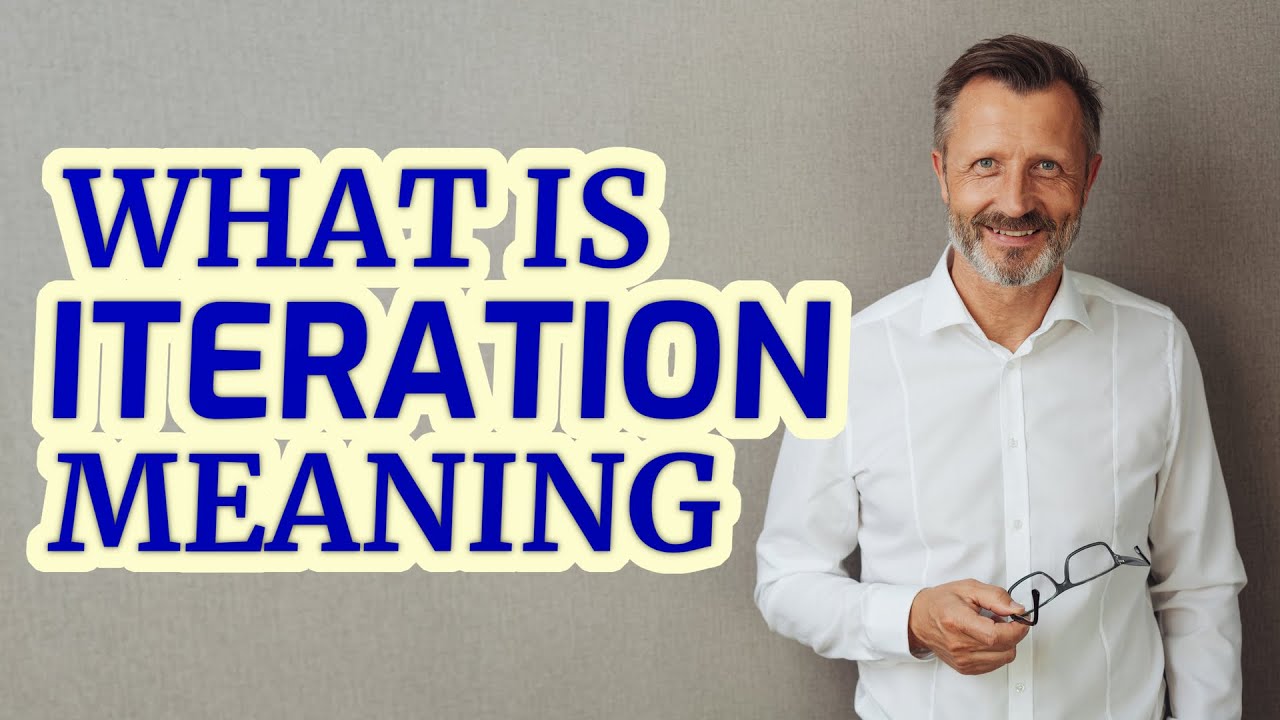 Iteration Meaning Of Iteration рџ рџ Youtube
