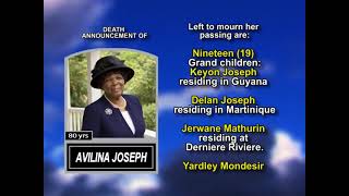 Avilina Joseph ~ Long Obituary