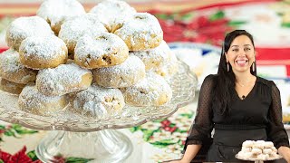 Greek Holiday Cookies that MELT-in Your Mouth! Kourabiedes