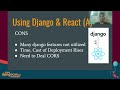 Integrating React in the Django way! with Jiten Sidhpura - DjangoCon US 2022