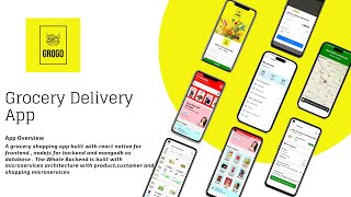Built a Grocery Delivery App in React native