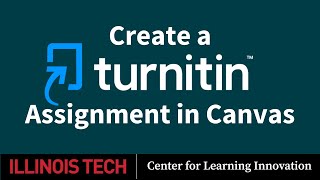 How to Create a Turnitin Assignment in Canvas