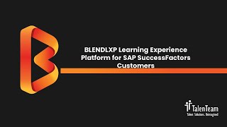 BLEND Learning Experience Platform (LXP) for SuccessFactors Customers