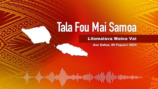 Radio Samoa - News from Samoa (05 FEB 2024)