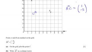 0580 22 F M 17 Q14 Vectors Column Vectors