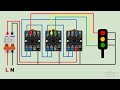 Single Phase Traffic Light Control Wiring Diagram Connection