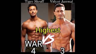 Tiger Shroff V/S Vidyut Jamwal |#tigershroff#vidyutjammwal#war#badahaho#ib71#shorts |