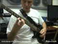 Scalevariation 000 in A major on a bass guitar with picking technics