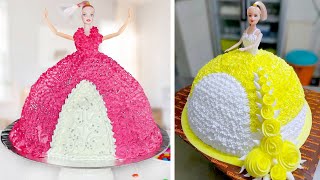 Gorgeous Barbie Cake Decorating Tutorial | How to Make Princess Cake | Doll Cake Design #9