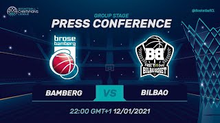 Brose Bamberg v RETAbet Bilbao - Press Conference | Basketball Champions League 2020/21