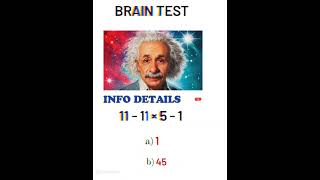 IQ Test 🤔 Only For Genius 🧐 Maths bring Test #test  #ytshorts #maths #shorts #mathgame #respect