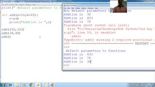 57 Python Function Default Parameters Python Programming Tutorial Beginner to advance Source Code