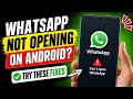 WhatsApp not Opening on Android? Try these fixes