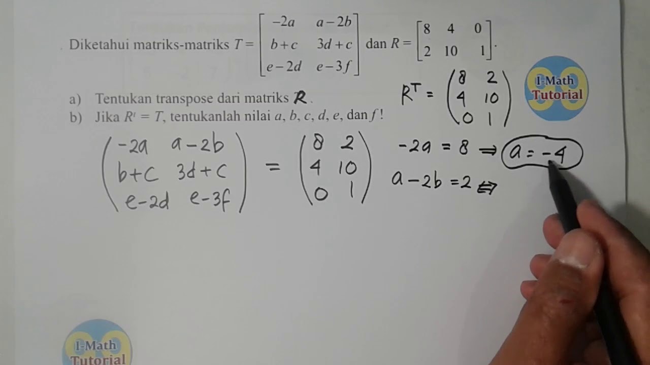 Nilai 2x Y Dari Persamaan Matriks – DIKBUD