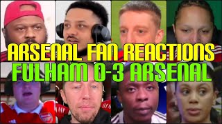 ARSENAL FANS REACTION TO FULHAM 0-3 ARSENAL | FANS CHANNEL