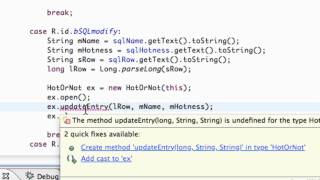 Android Application Development Tutorial - 123 - Updating SQLite Entry