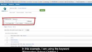 ERIC Thesaurus Tool