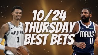 Best NBA Bets, Player Prop Picks, Parlays, Predictions Thursday Today October 24th 10/24