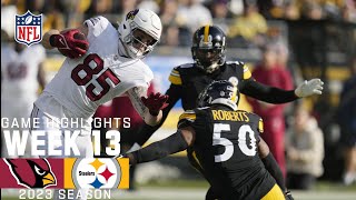 Arizona Cardinals vs. Pittsburgh Steelers | 2023 Week 13 Game Highlights