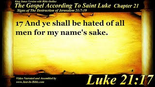 Gospel of Luke Chapter 21 - Bible Book #42 - The Holy Bible KJV HD Audio-Text Read Along
