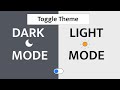 How To Make Website DARK MODE | Dark mode in html css