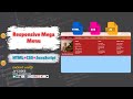 How to Create a Responsive Mega Menu? #HTML #CSS #JavaScript