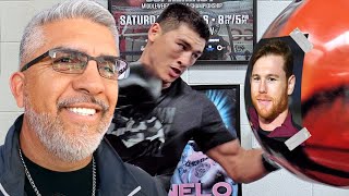 TRAINER WARNS CANELO OF BIVOL'S INCREDIBLE POWER "WHEN THAT GUY HITS PADS HE MOVES THE WHOLE GYM"