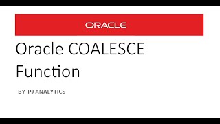 Oracle COALESCE Function