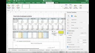 MS Excel - How to make scatter plots with error bars and a trendline