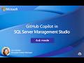 GitHub Copilot in SSMS: Ask mode