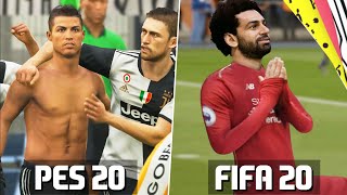 FIFA 20 vs PES 20 GOALS AND CELEBRATIONS