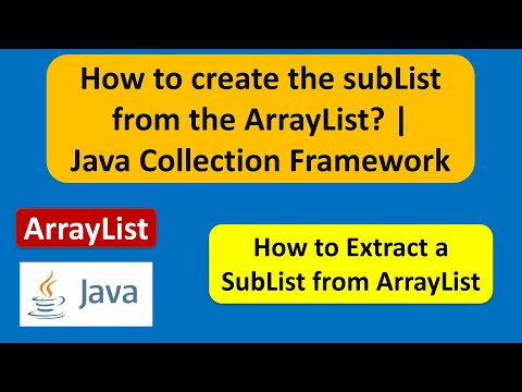 Java : Collection Framework : ArrayList (How to get SubList) Java : Collection Framework : ArrayList (How to get SubList)