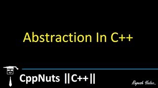 Abstraction In C++