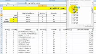 MIN, MAX, SMALL and LARGE functions in Excel