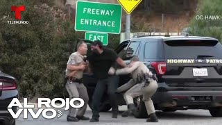 Conductor se resiste a un arresto y termina a golpes con unos policías en California