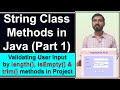 String Class Methods (length(), isEmpty() & trim()) In Java || Check String is Empty Or Not