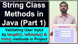 String Class Methods (length(), isEmpty() & trim()) In Java || Check String is Empty Or Not
