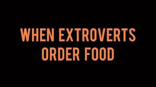 Ordering food | Introverts vs Extroverts | struggles of an introvert| sketch comedy