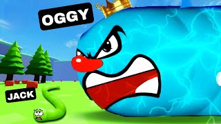 OGGY TRY TO EAT JACK IN SLITHER.IO (ROBLOX) #2